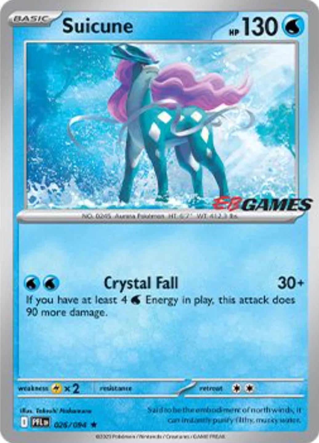 Phantasmal Flames Suicune [Eb-Games] Pokémon card
